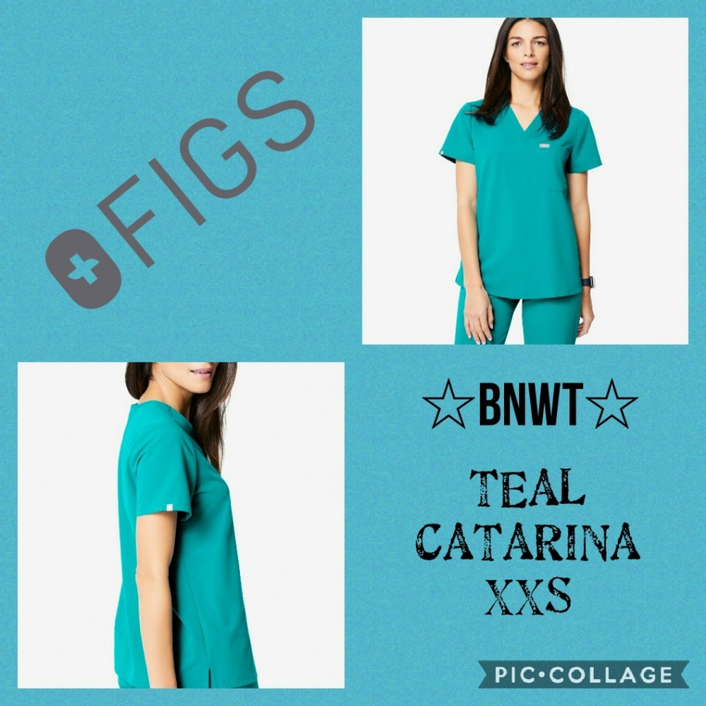 āFigs Teal Catarina (XXS)ā - Picture 1 of 9